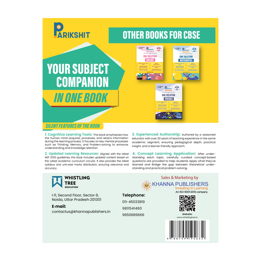 Parikshit CBSE ONE SOLUTION Class 12th Chemistry for 2026 Board Exam