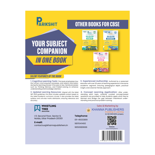 Parikshit CBSE ONE SOLUTION Class 12th Physics for 2026 Board Exam