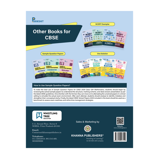 Parikshit CBSE Class 12th Mathematics 15 Sample Question Papers for 2026 Board Exam