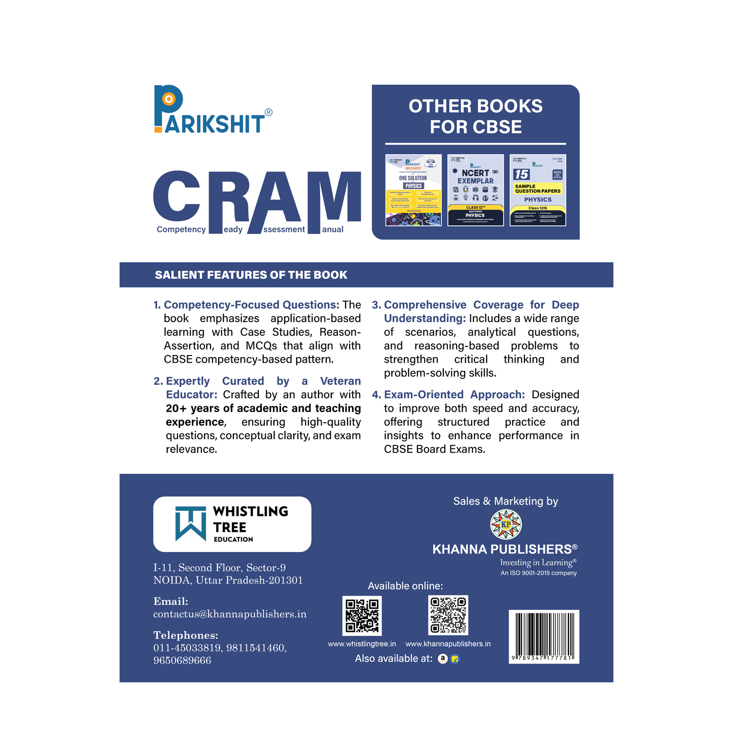 Parikshit CBSE Class 12th CRAM Physics | Competency Focused Questions Chapter-wise| For 2026 Board Exam