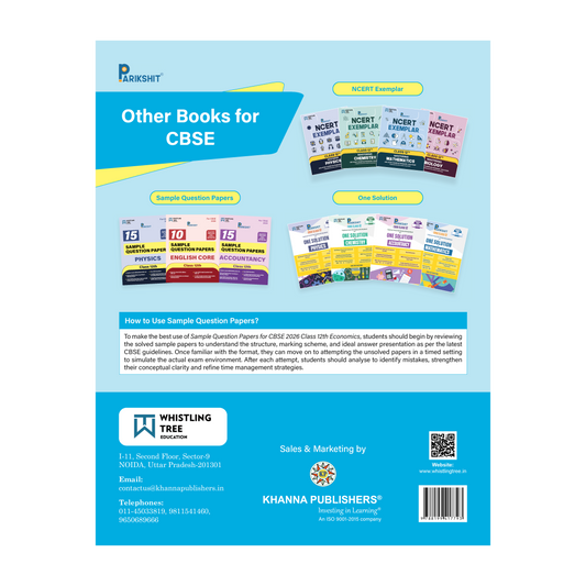 Parikshit CBSE Class 12th Economics | 15 Sample Question Papers | For 2026 Board Exam