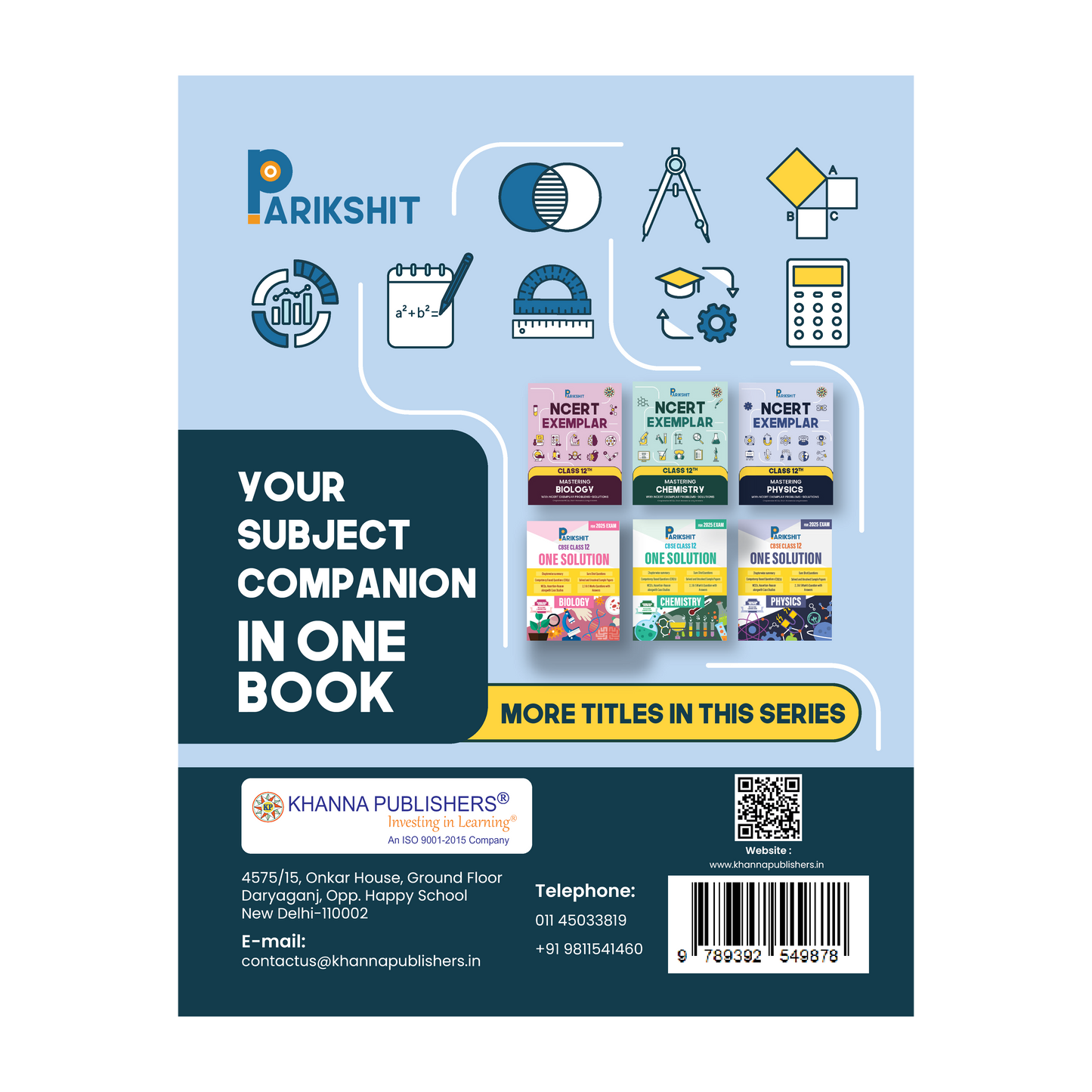 Parikshit NCERT Exemplar Class 12th Mathematics for Board Exam Preparation