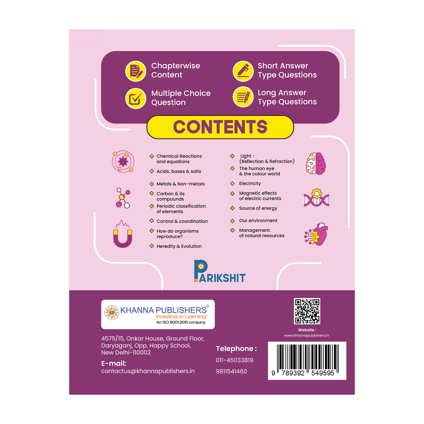 Parikshit NCERT Exemplar Class 10th Science for Board Exam Preparation