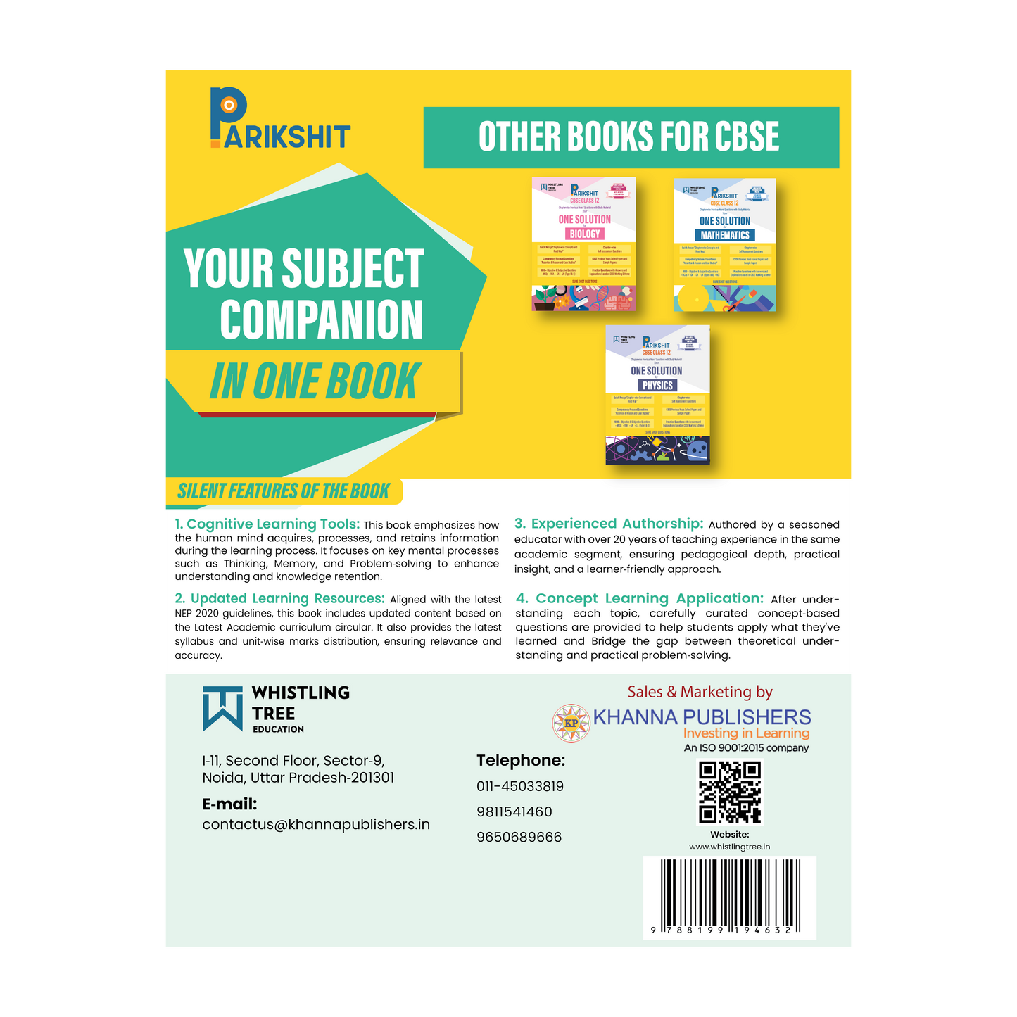 Parikshit CBSE ONE SOLUTION Class 12th Chemistry for 2026 Board Exam