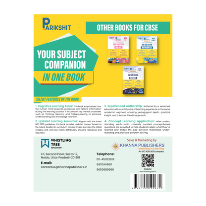 Parikshit CBSE ONE SOLUTION Class 12th Chemistry for 2026 Board Exam