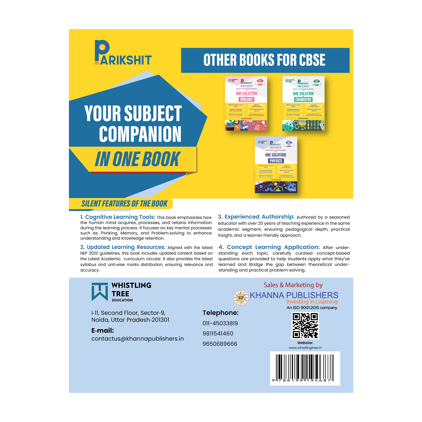 Parikshit CBSE ONE SOLUTION Class 12th Mathematics for 2026 Board Exam