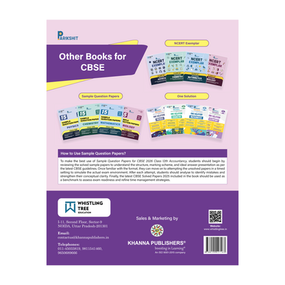 Parikshit CBSE Class 12th Accountancy 15 Sample Question Papers for 2026 Board Exam